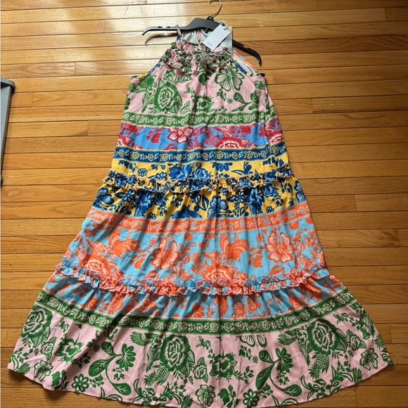 Grace Karin Colorful Floral Maxi Dress NWT - Picture 2 of 3